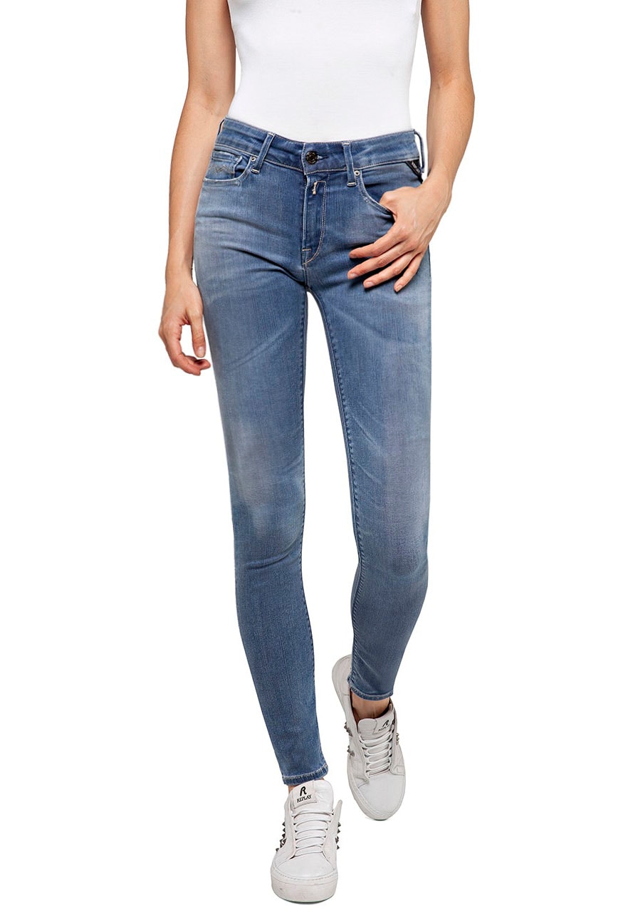 Replay Skinny-fit-Jeans »Luzien«, POWERSTRETCH - Used-Style von Replay