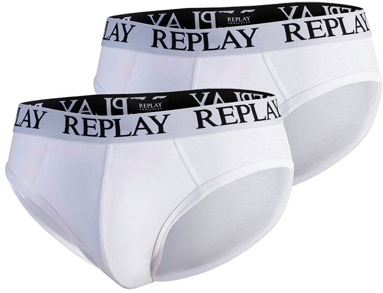 Replay Slip »SLIP Basic Cuff Logo 2pcs Bo«, (Packung, 2er-Pack) von Replay