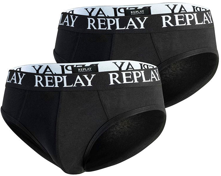 Replay Slip »SLIP Basic Cuff Logo 2pcs Bo«, (Packung, 2er-Pack) von Replay