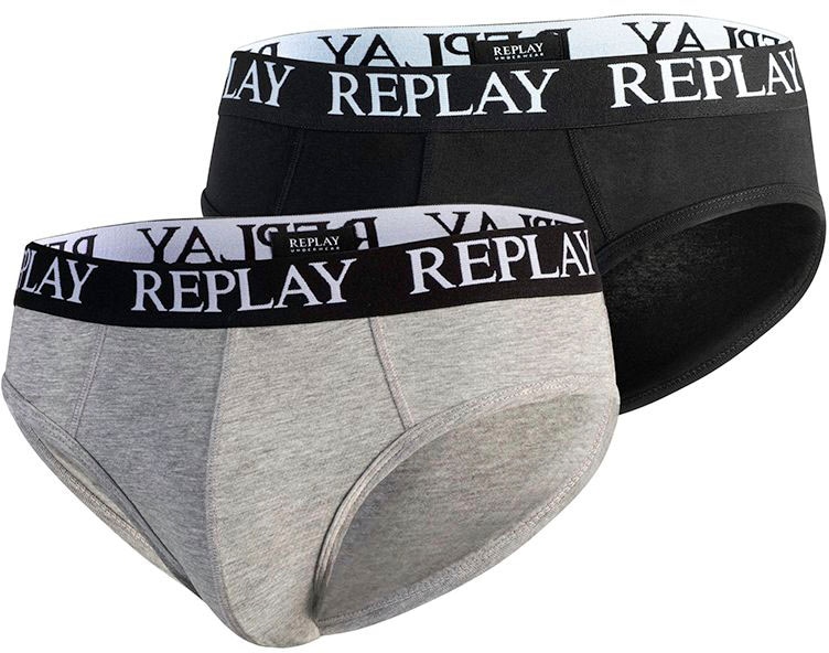 Replay Slip »SLIP Basic Cuff Logo 2pcs Bo«, (Packung, 2er-Pack) von Replay