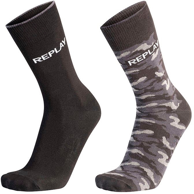 Replay Socken »Leg Logo & Camouflage 2Pcs Banderole« von Replay
