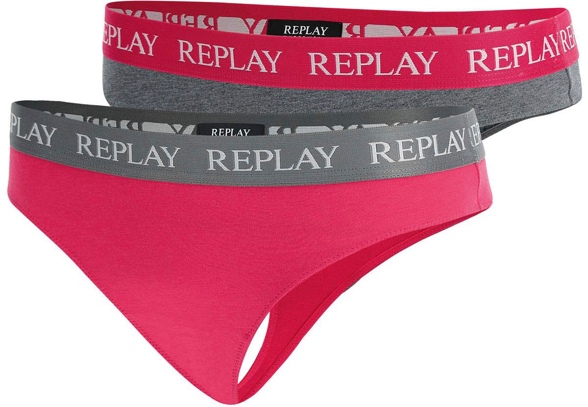 Replay String »LADY STRING Style 1 T/C 2pcs waterfall pack«, (Packung, 2er-Pack) von Replay