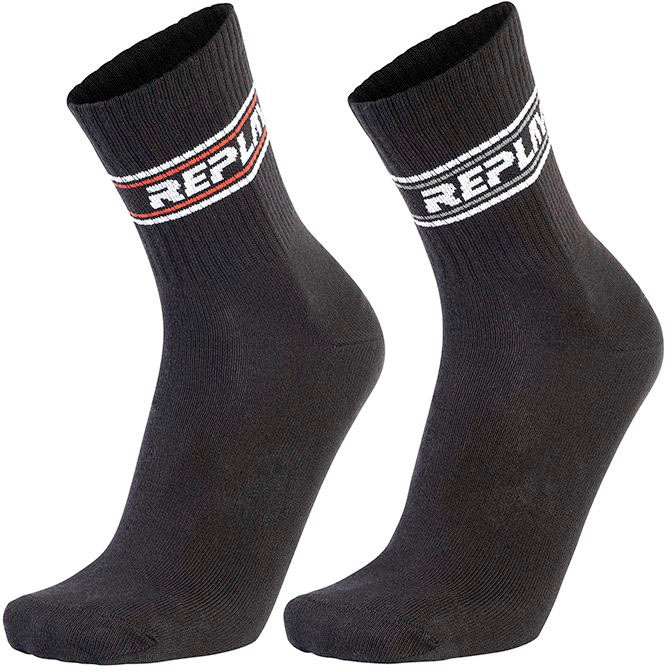 Replay Tennissocken »SHORT TENNIS half terry Logo&Two Stripe 2Prs Banderole« von Replay