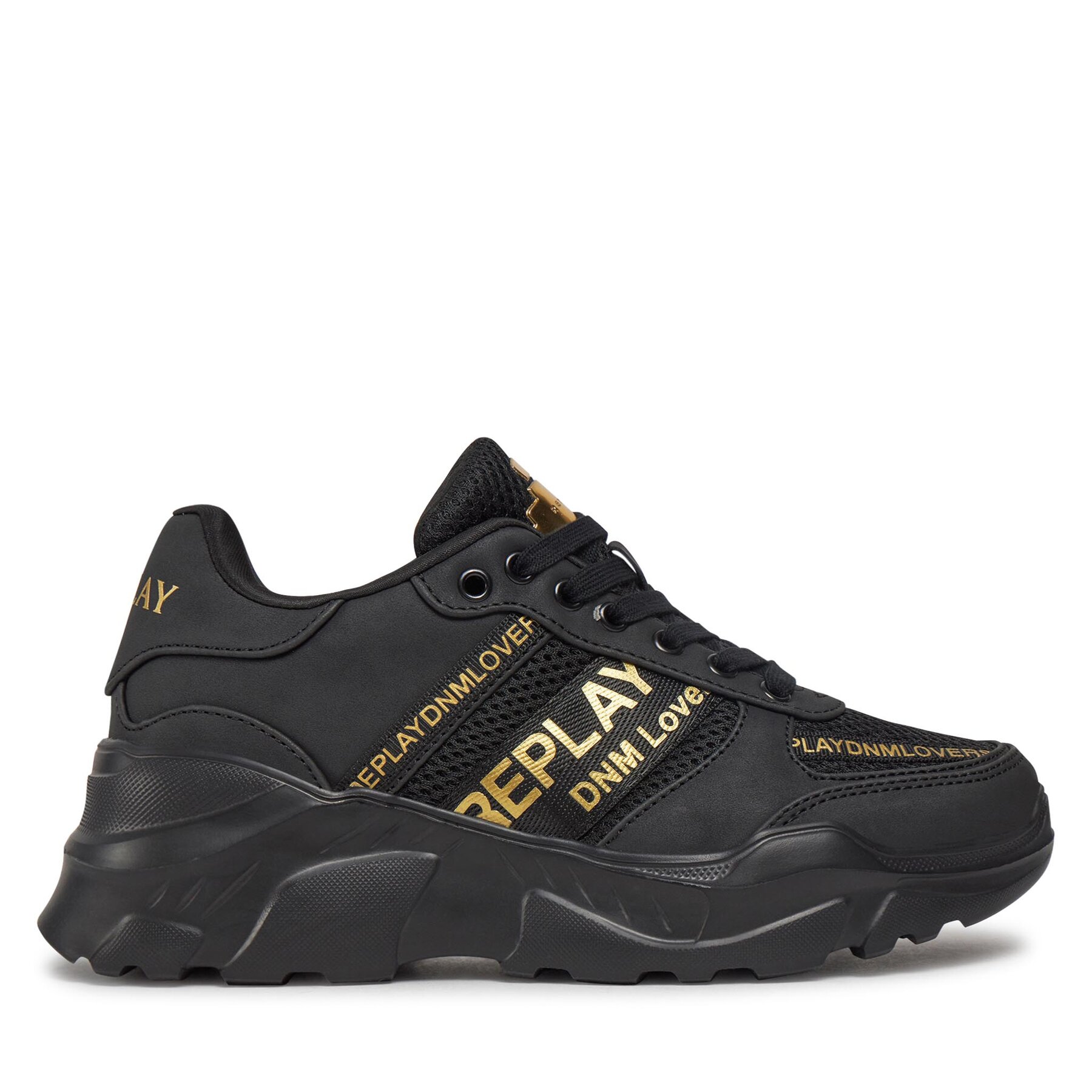 Sneakers Replay GWS7Z .000.C0007S Black Gold von Replay