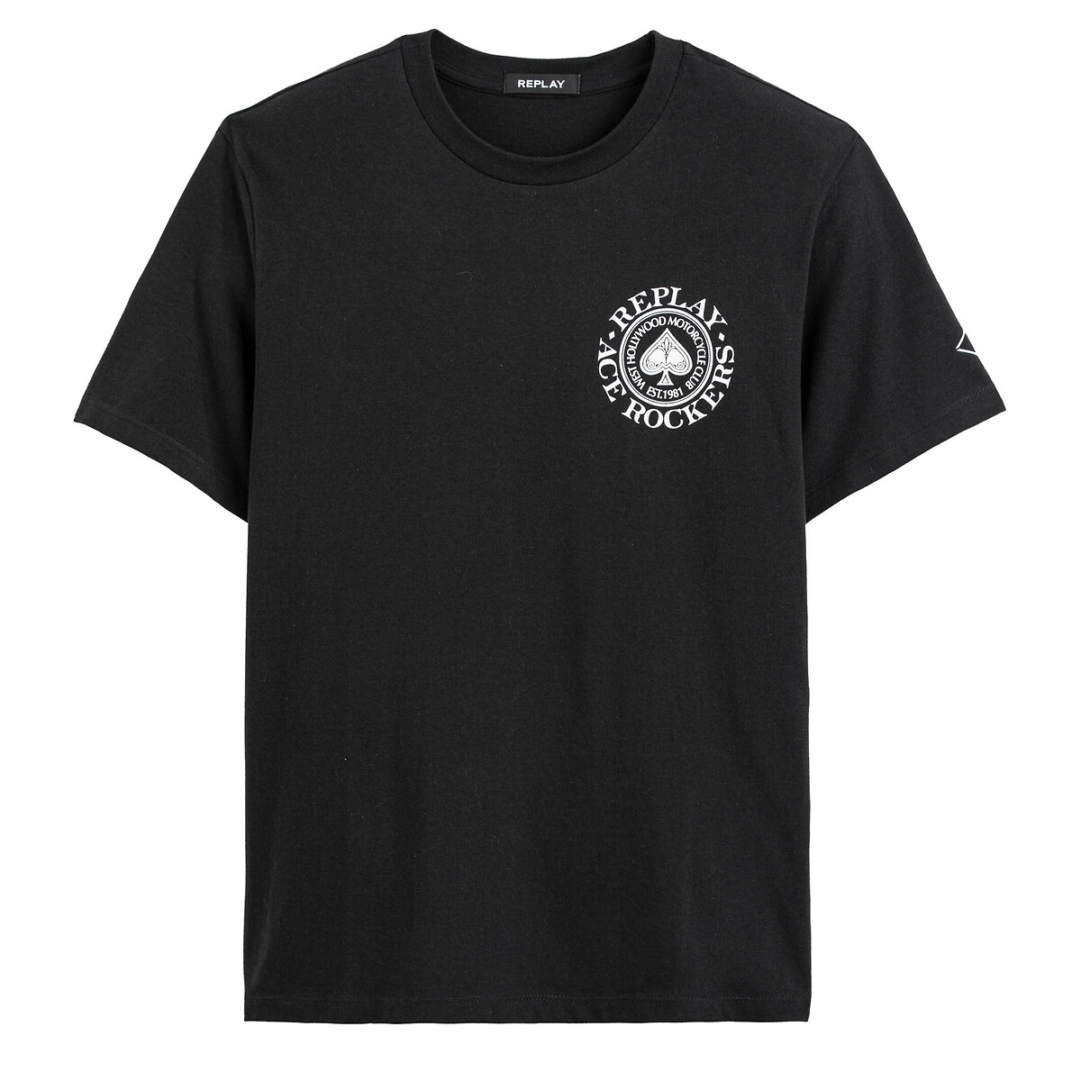 T-Shirt mit Logoprints vorne und hinten, Regular-Fit von Replay