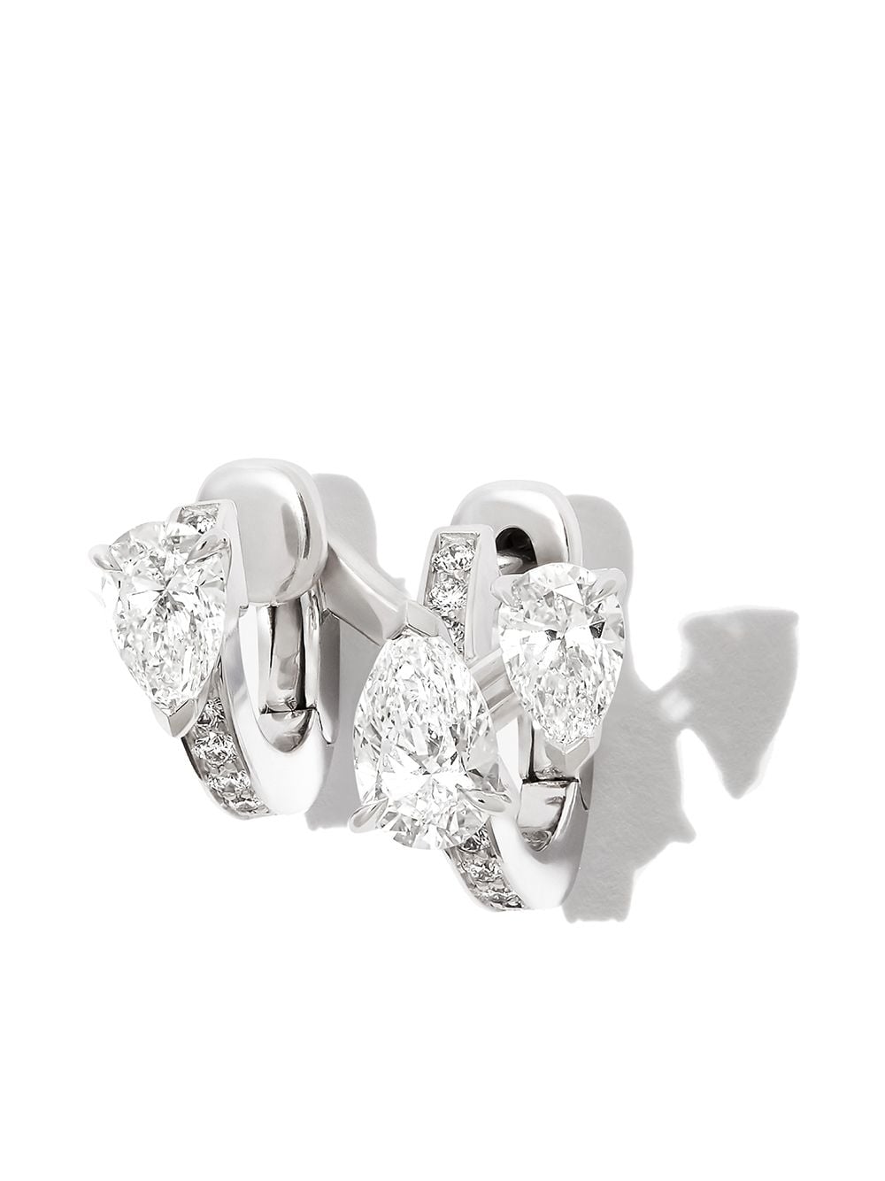 Repossi 18kt white gold Serti 3 diamond cuff earring - Silver von Repossi