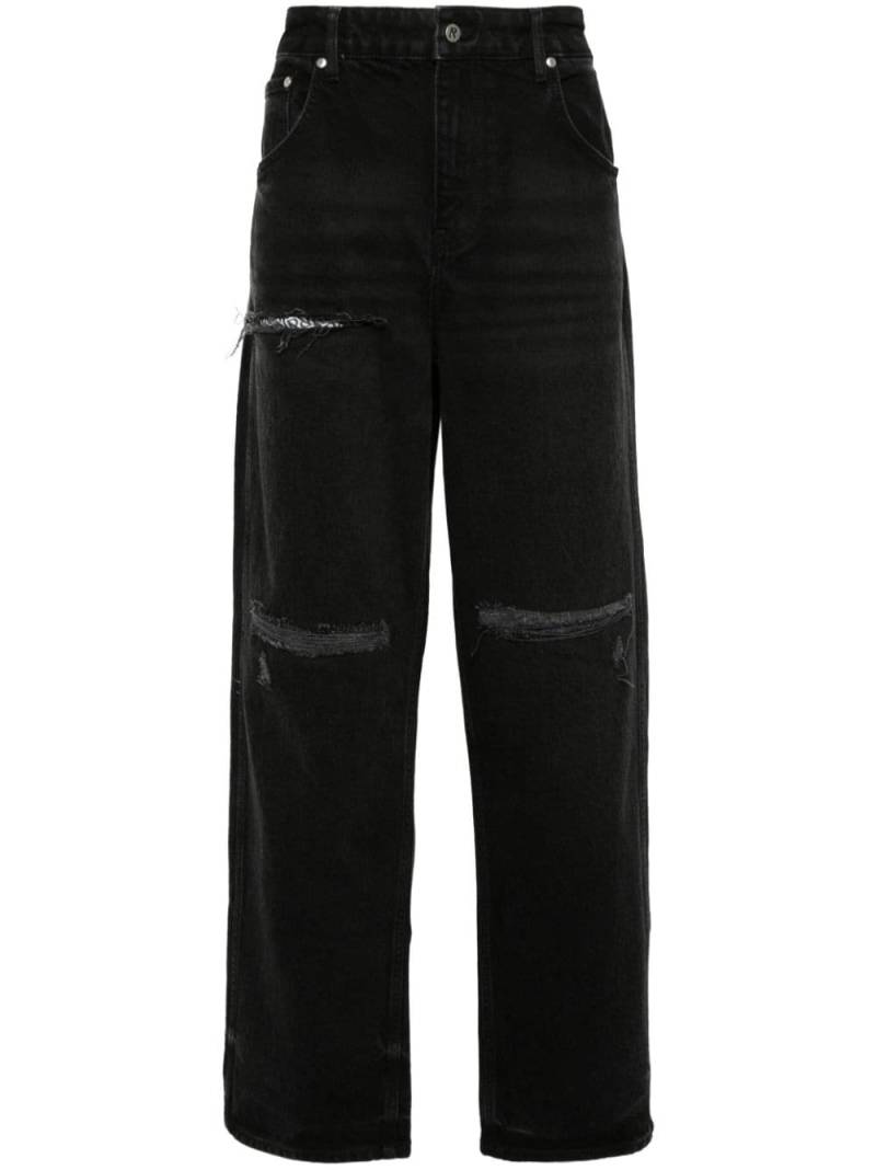 Represent R3D Destroyer mid-rise loose-fit jeans - Black von Represent