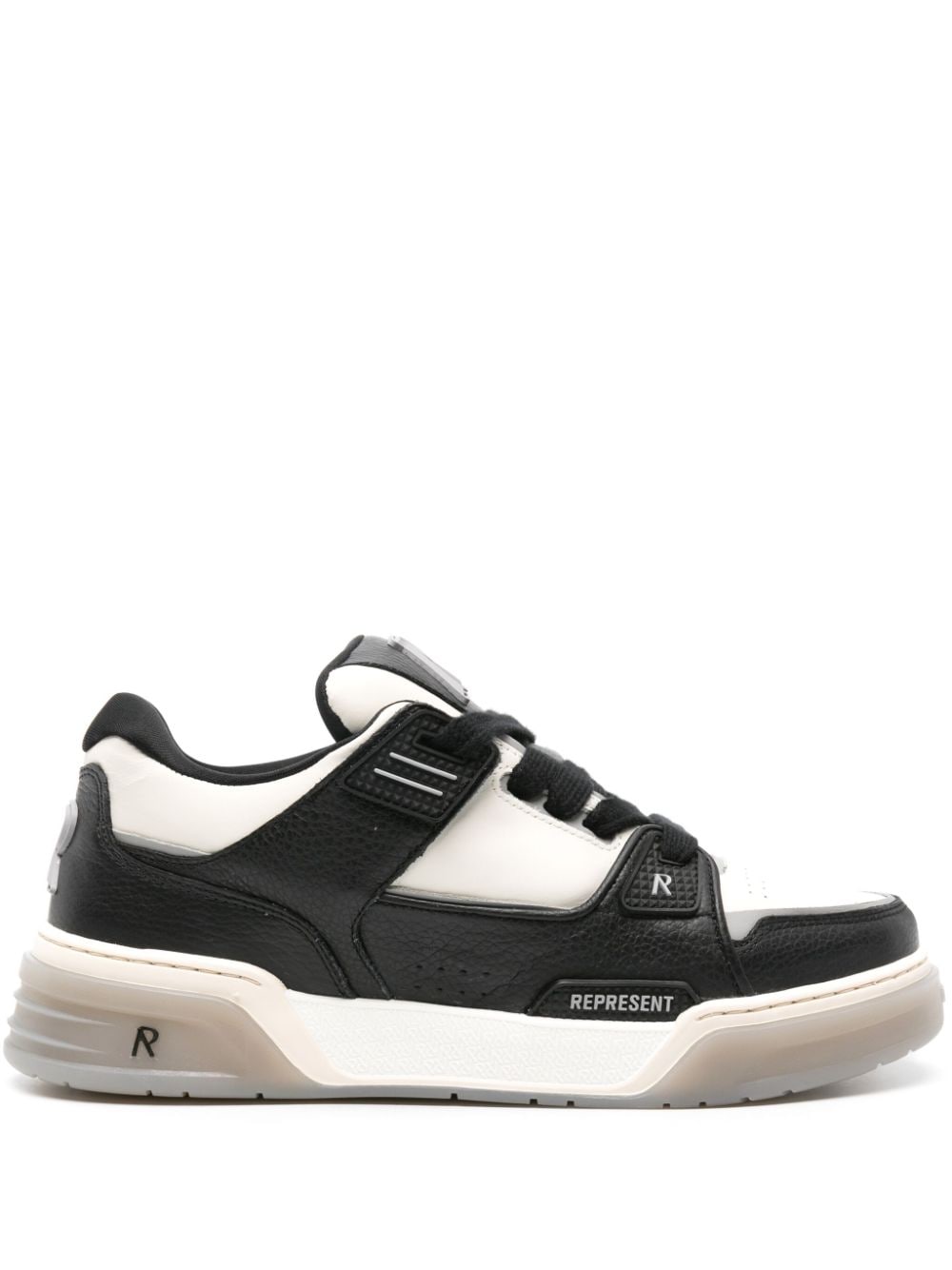 Represent Studio leather sneakers - Black von Represent