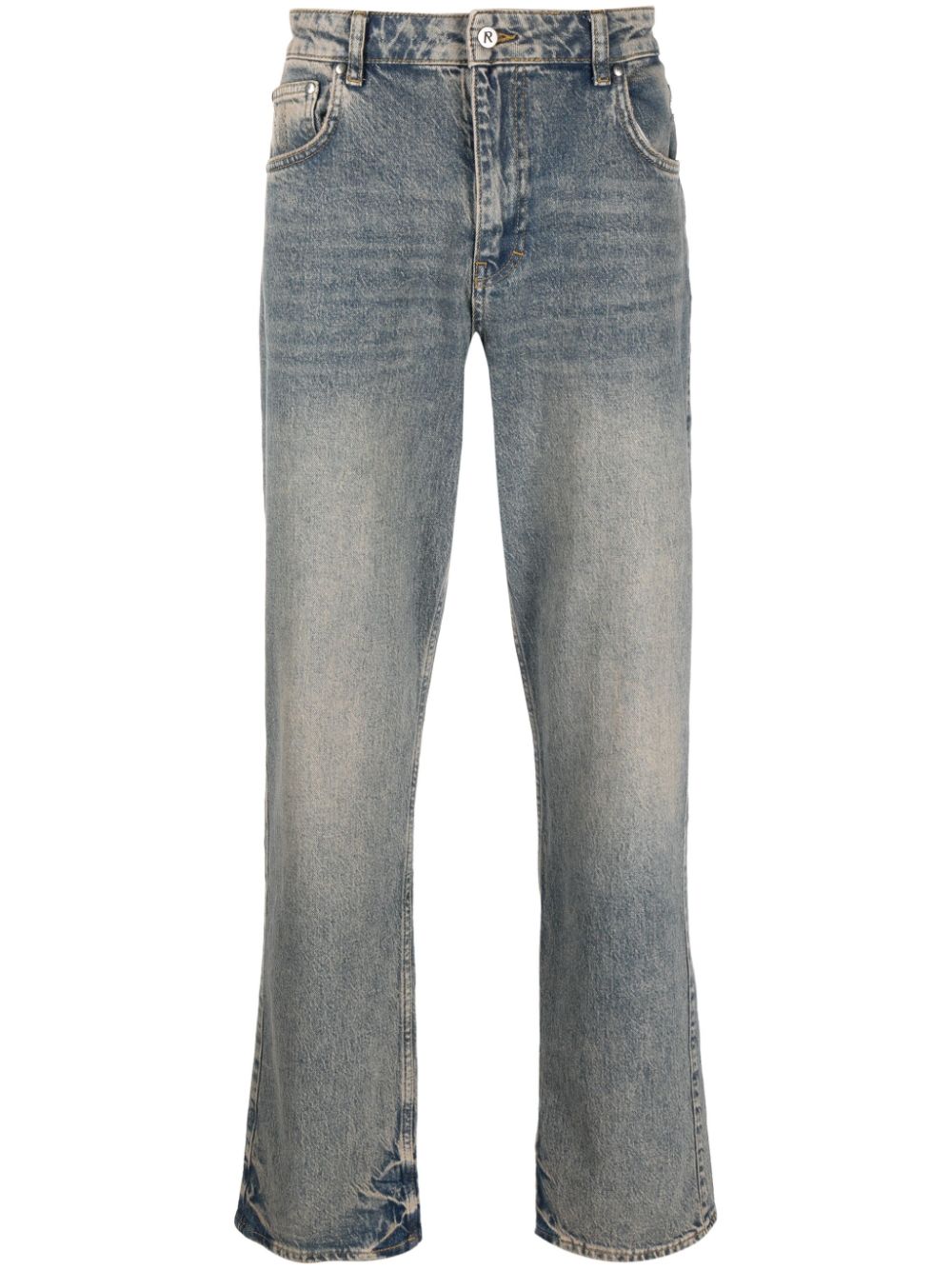 Represent bleached-effect straight-leg jeans - Blue von Represent