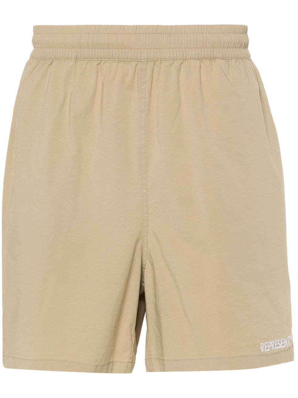 Represent logo-embroidered bermuda shorts - Neutrals von Represent