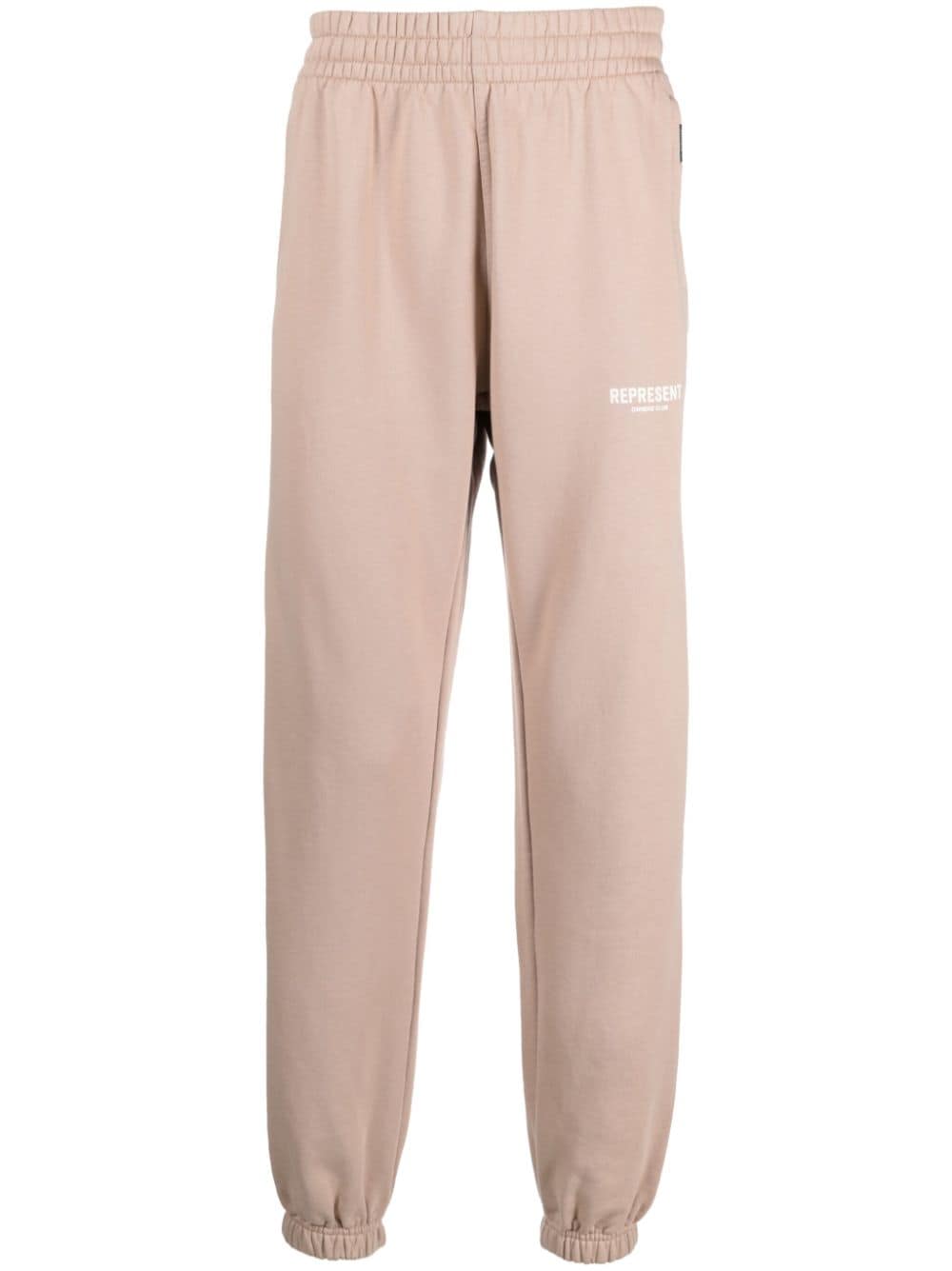 Represent logo-print cotton track pants - Brown von Represent