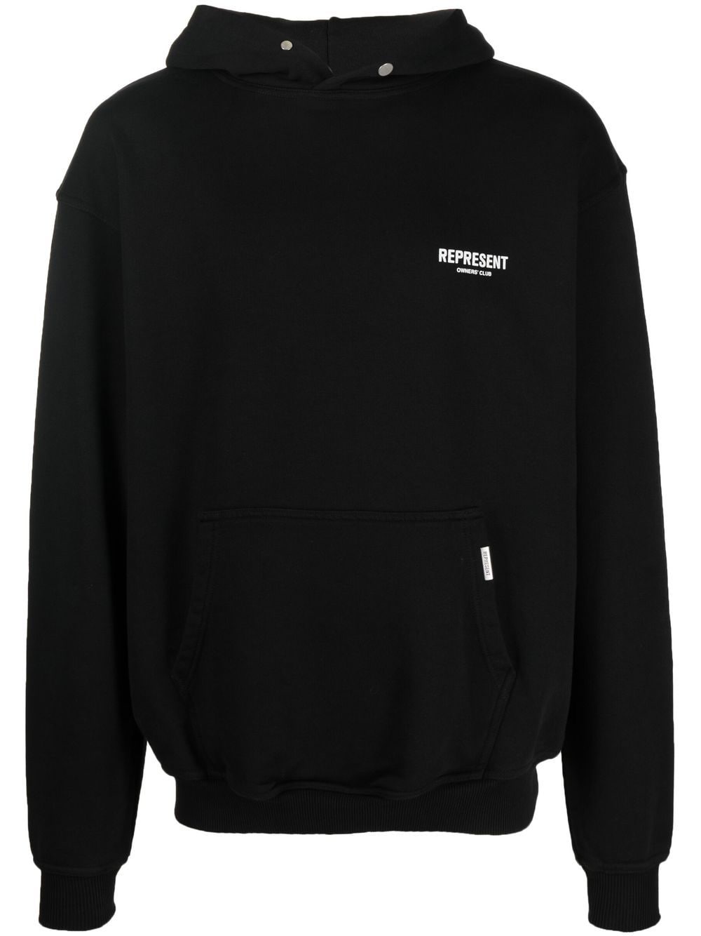 Represent logo-print hoodie - Black von Represent