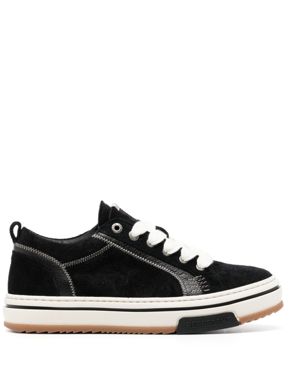 Represent suede lace-up sneakers - Black von Represent