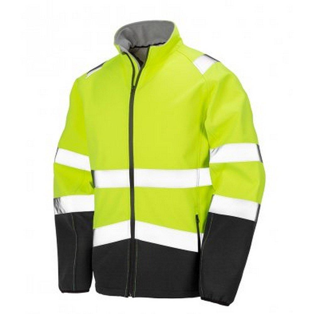 Erwachsene Safeguard Bedruckbare Safety Soft Shell Jacke Damen Gelb Bunt 3XL von Result