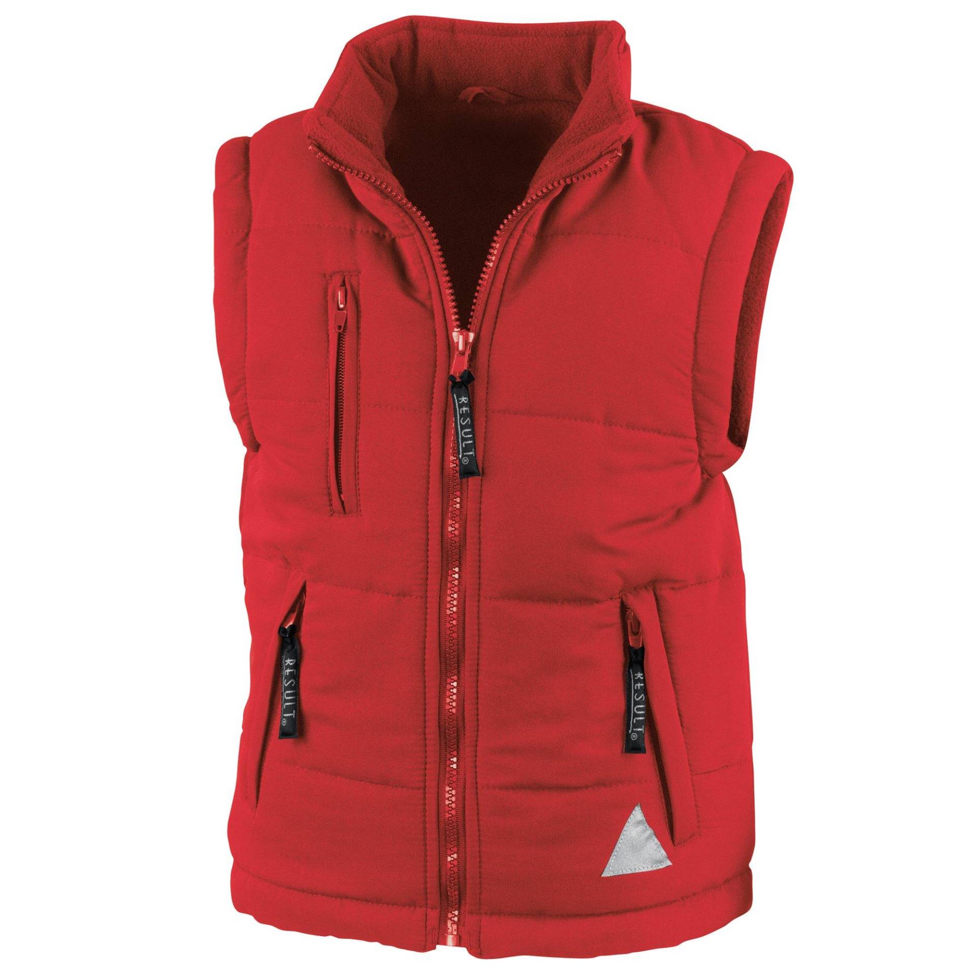 Gilet Ultra Padded Mädchen Rot Bunt M von Result