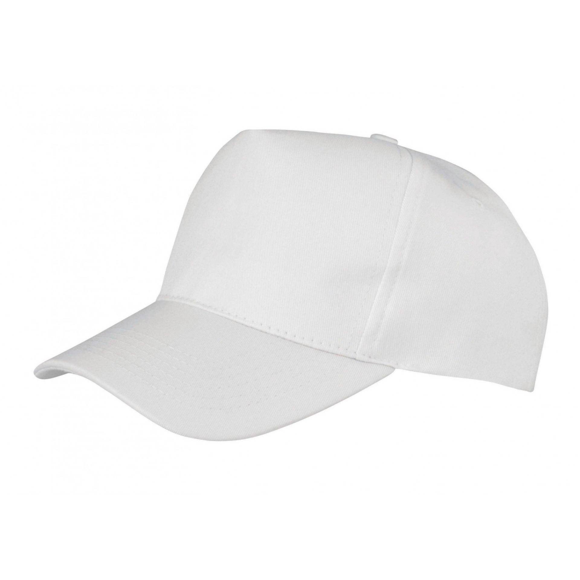 Headwear Boston 6535 Polycotton Kappe Herren Weiss ONE SIZE von Result