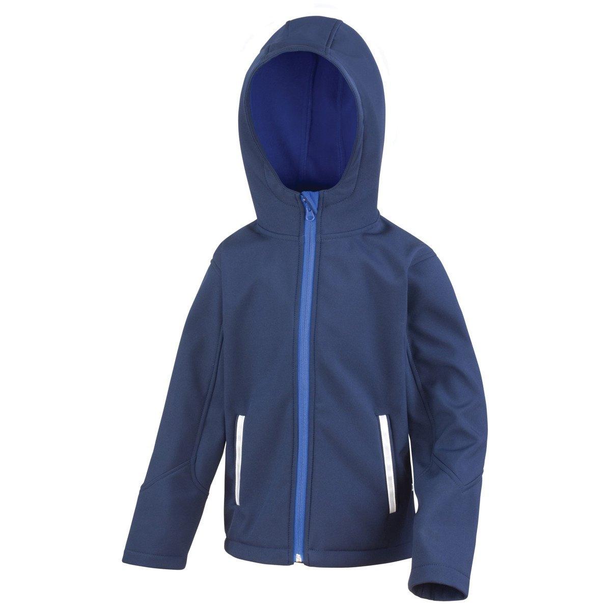 Core Junior Softshelljacke Mit Kapuze Unisex Marine 5-6A von Result