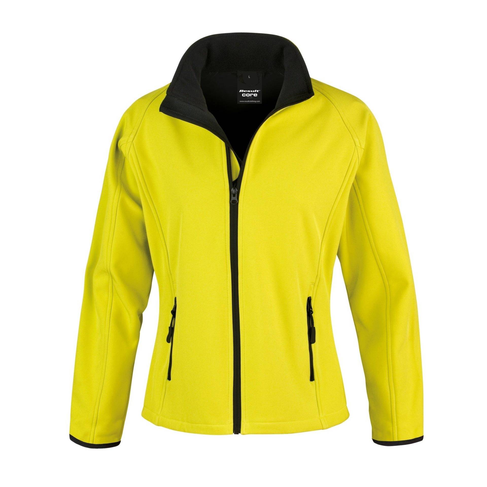 Core Softshelljacke, Bedruckbar Damen Gelb L von Result