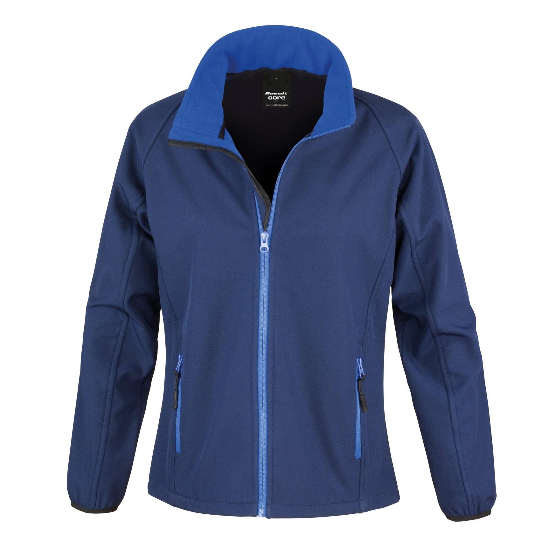 Core Softshelljacke, Bedruckbar Damen Marine L von Result