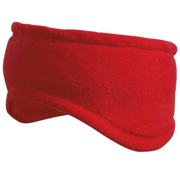 Winter Fleecestirnband Damen Rot Bunt M von Result