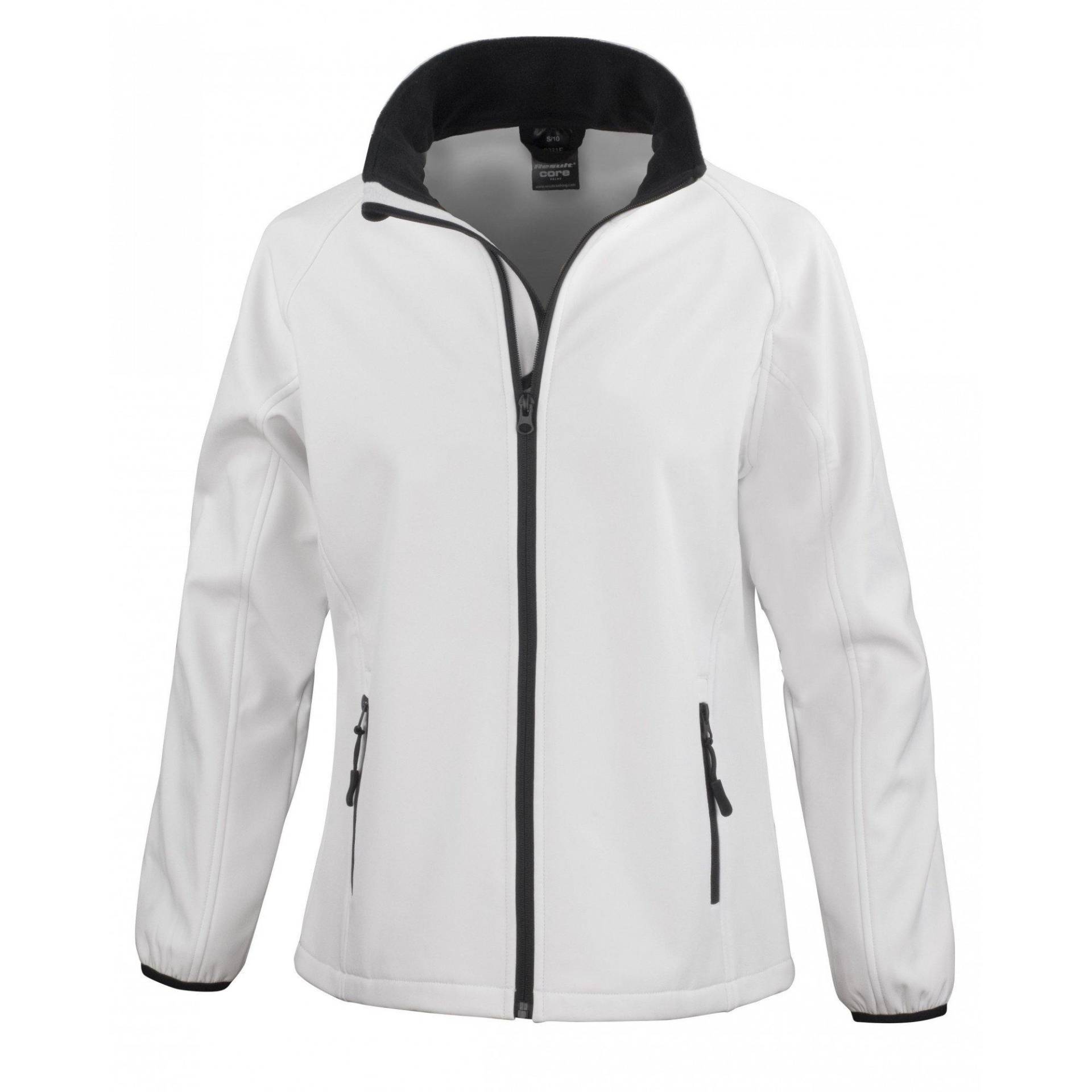 Core Softshelljacke, Bedruckbar Damen Weiss M von Result