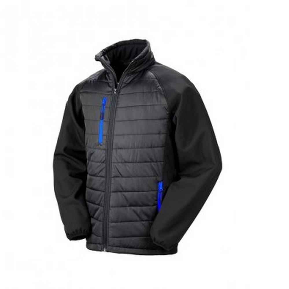 Softshelljacke Compass Gefüttert Herren Schwarz M von Result