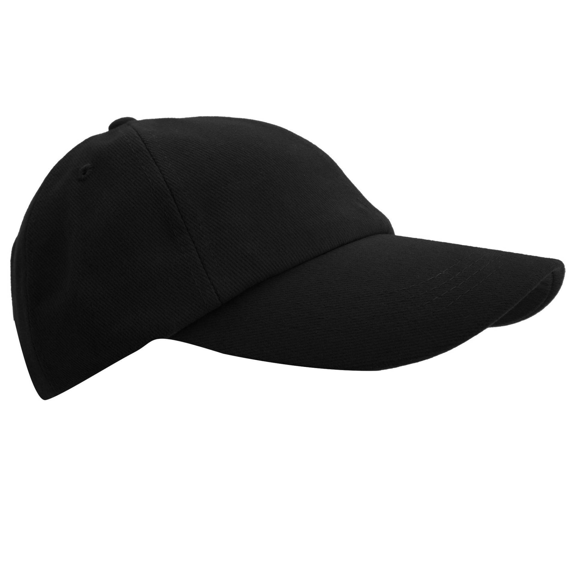 Baseball Kappe Mit Niedrigem Profil Herren Schwarz ONE SIZE von Result