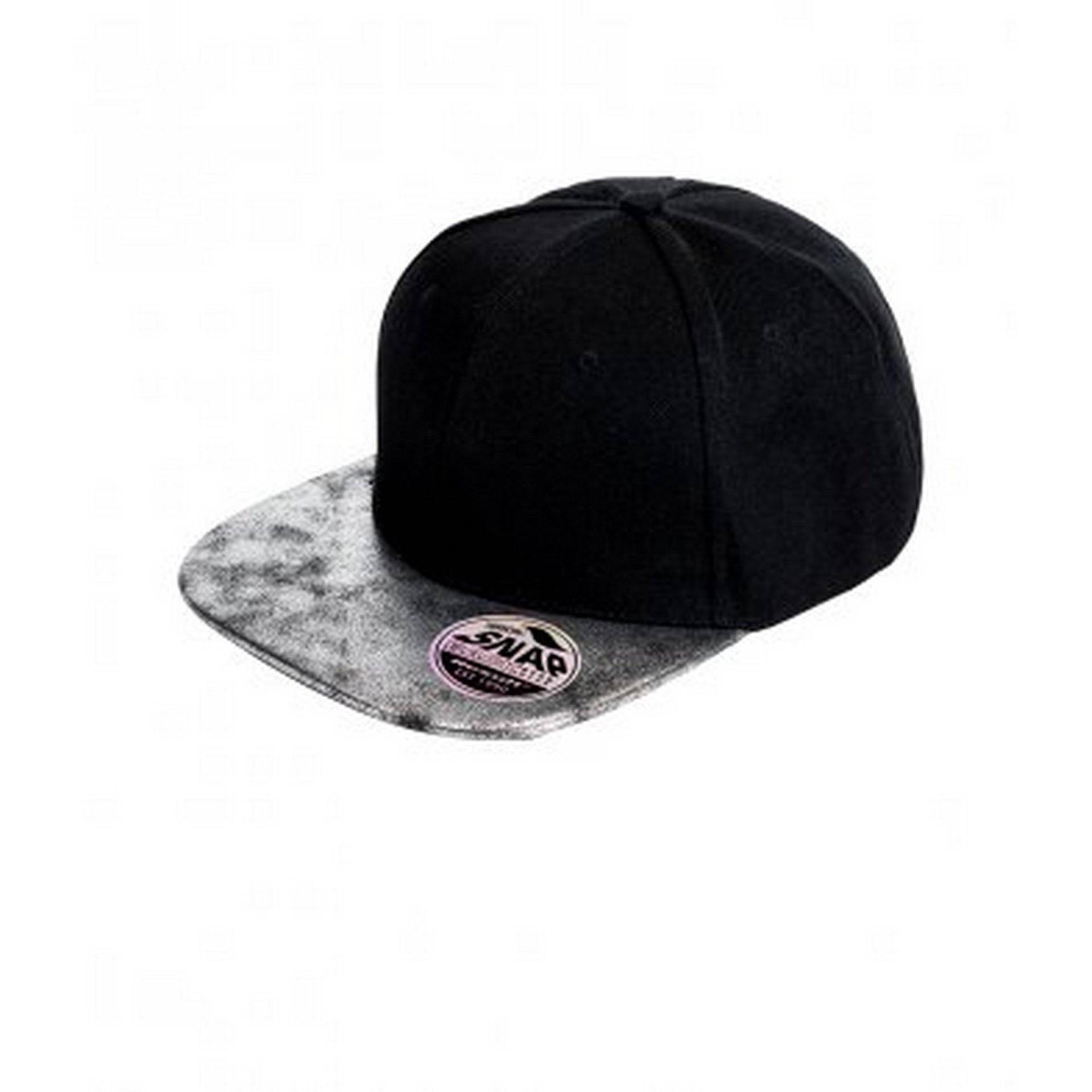 Bronx Glitter Snapback Cap Herren Schwarz ONE SIZE von Result