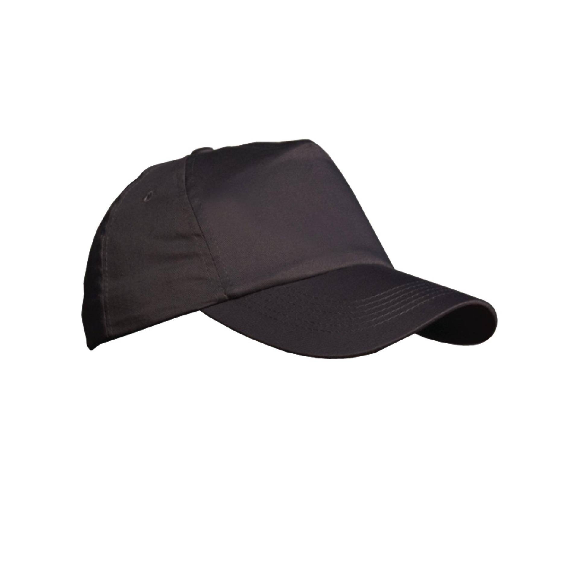 Plain Baseball Cap Herren Schwarz ONE SIZE von Result