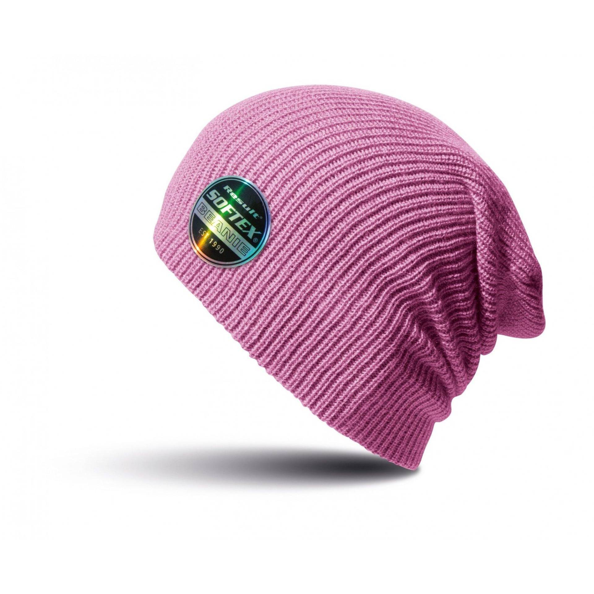 Winter Essentials Core Softex Beanie Mütze Damen Pink ONE SIZE von Result
