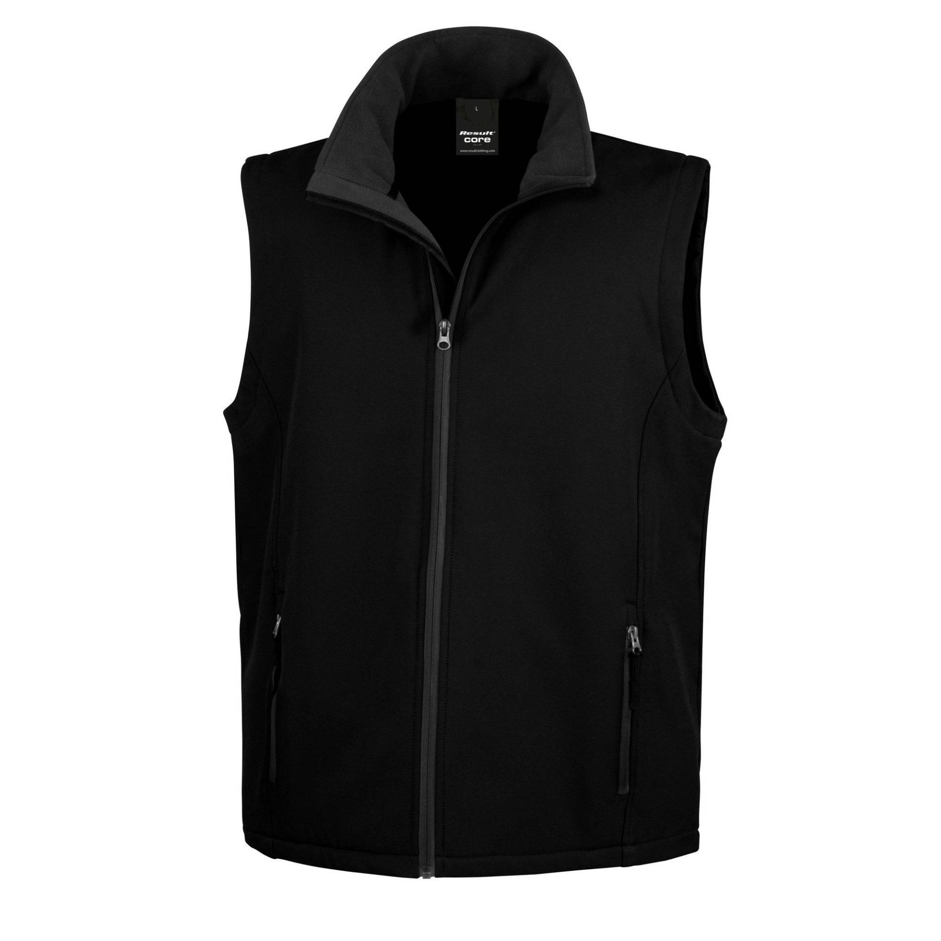 Core Softshell Bodywarmer Gilet Herren Schwarz S von Result