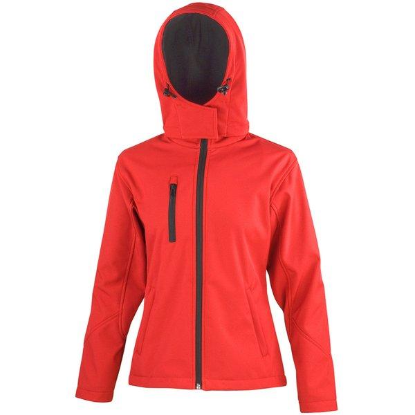 Core Lite Softshelljacke Mit Kapuze Damen Rot Bunt S von Result