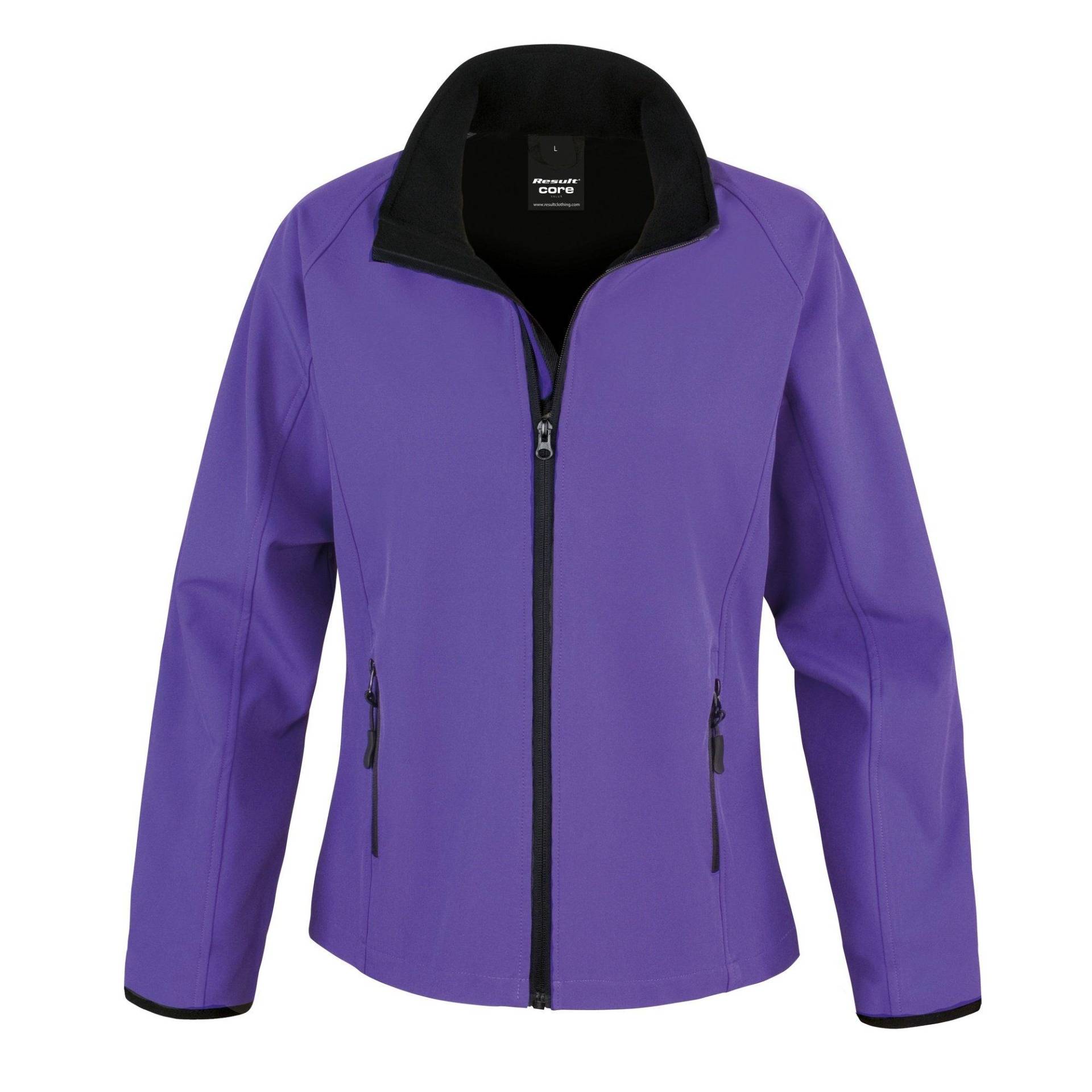 Core Softshelljacke, Bedruckbar Damen Lila XL von Result