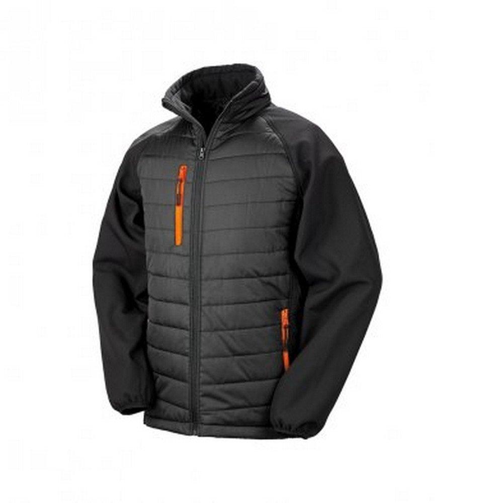 Softshelljacke Compass Gefüttert Herren Schwarz XL von Result