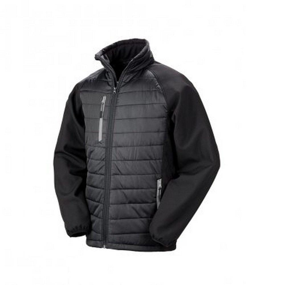 Softshelljacke Compass Gefüttert Herren Schwarz XL von Result