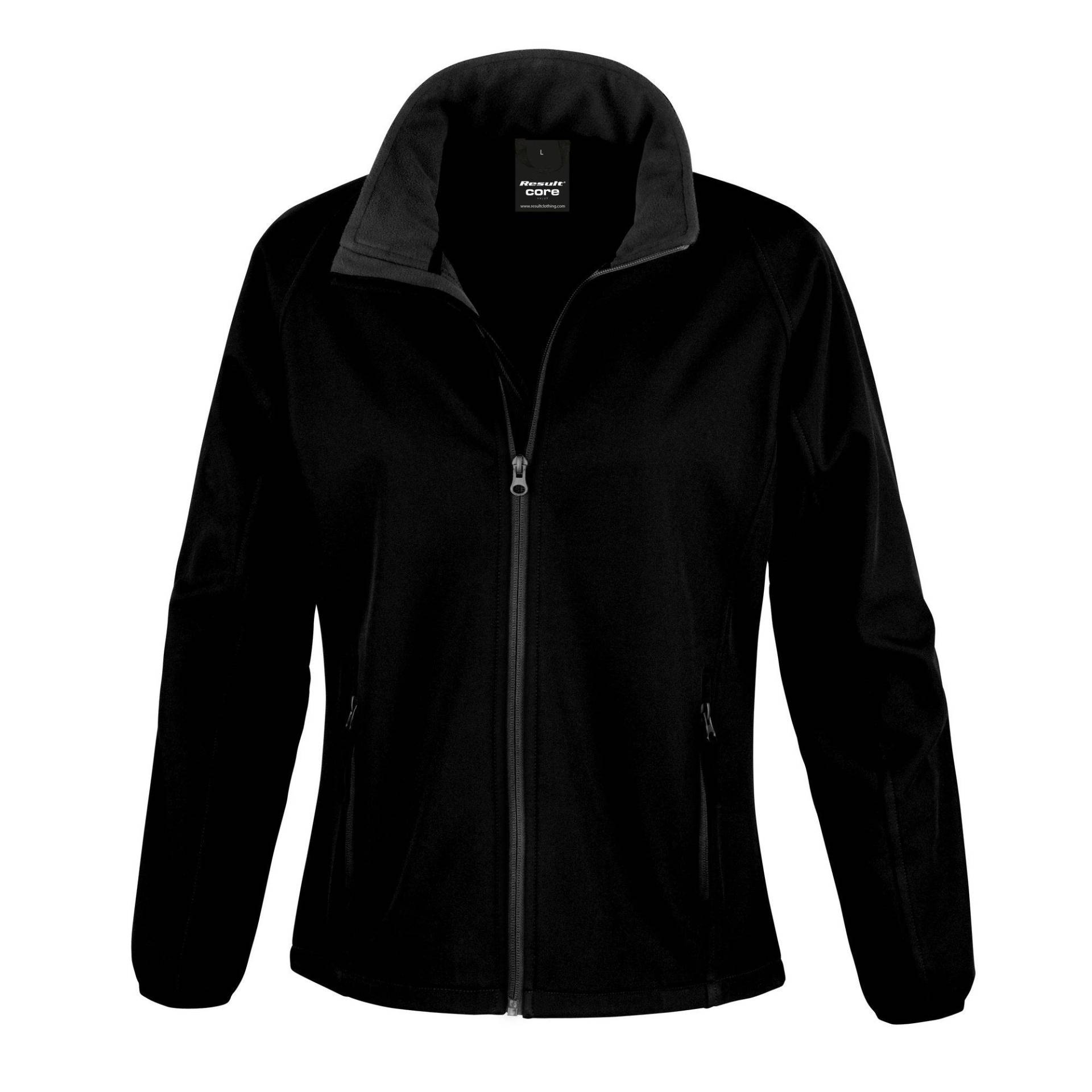 Core Softshelljacke, Bedruckbar Damen Schwarz XL von Result