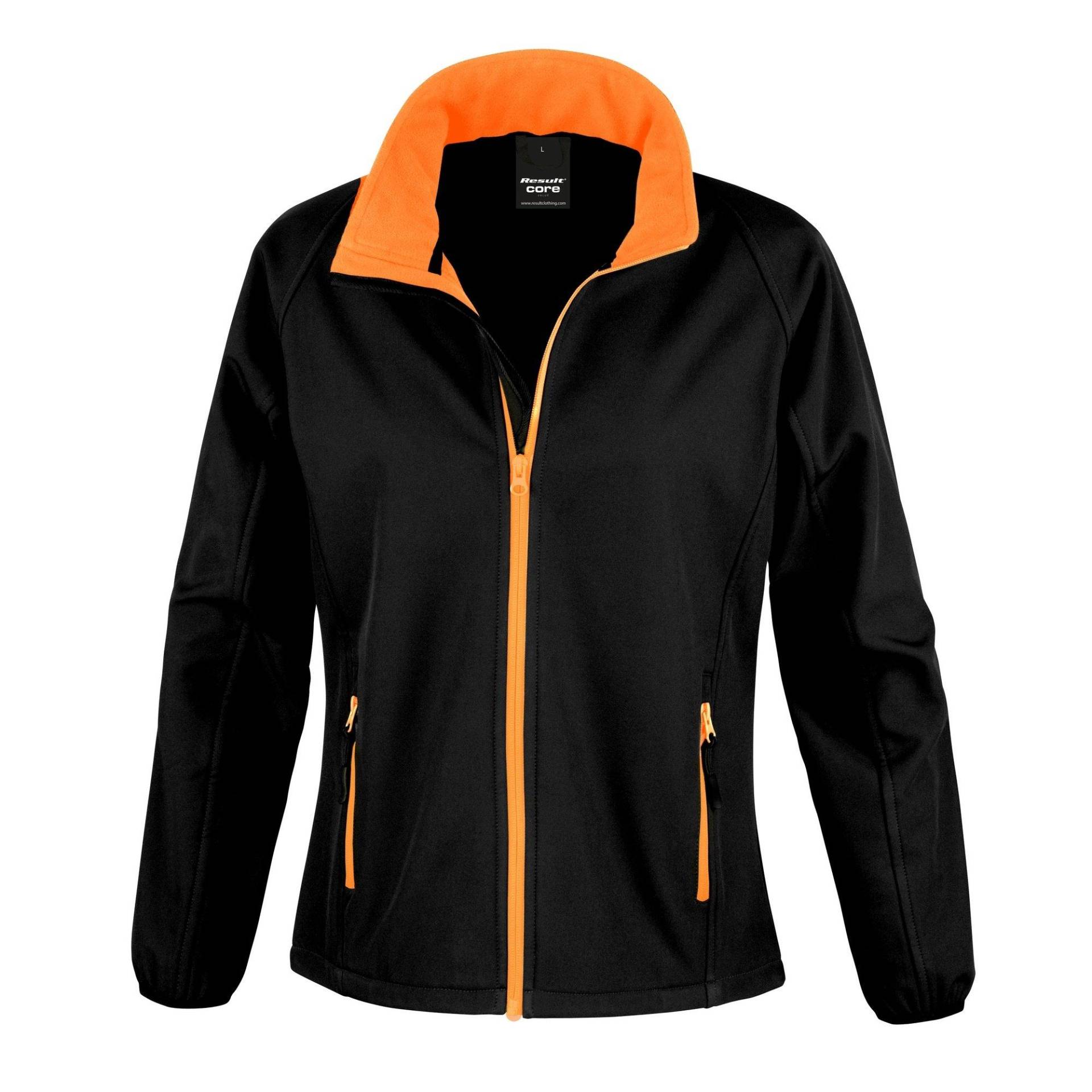 Core Softshelljacke, Bedruckbar Damen Schwarz XS von Result