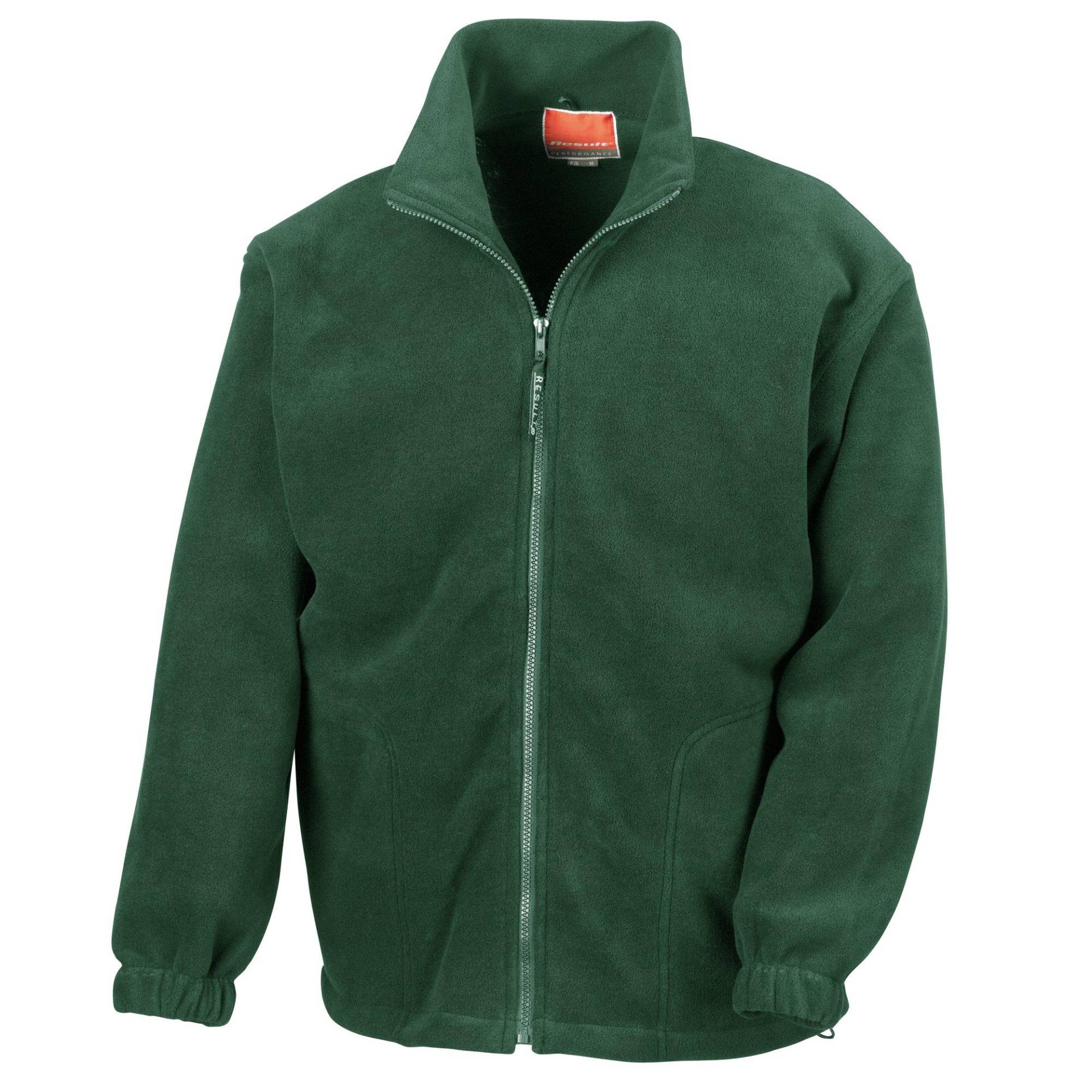 Fleecejacke, Antipilling Herren Waldgrün XS von Result