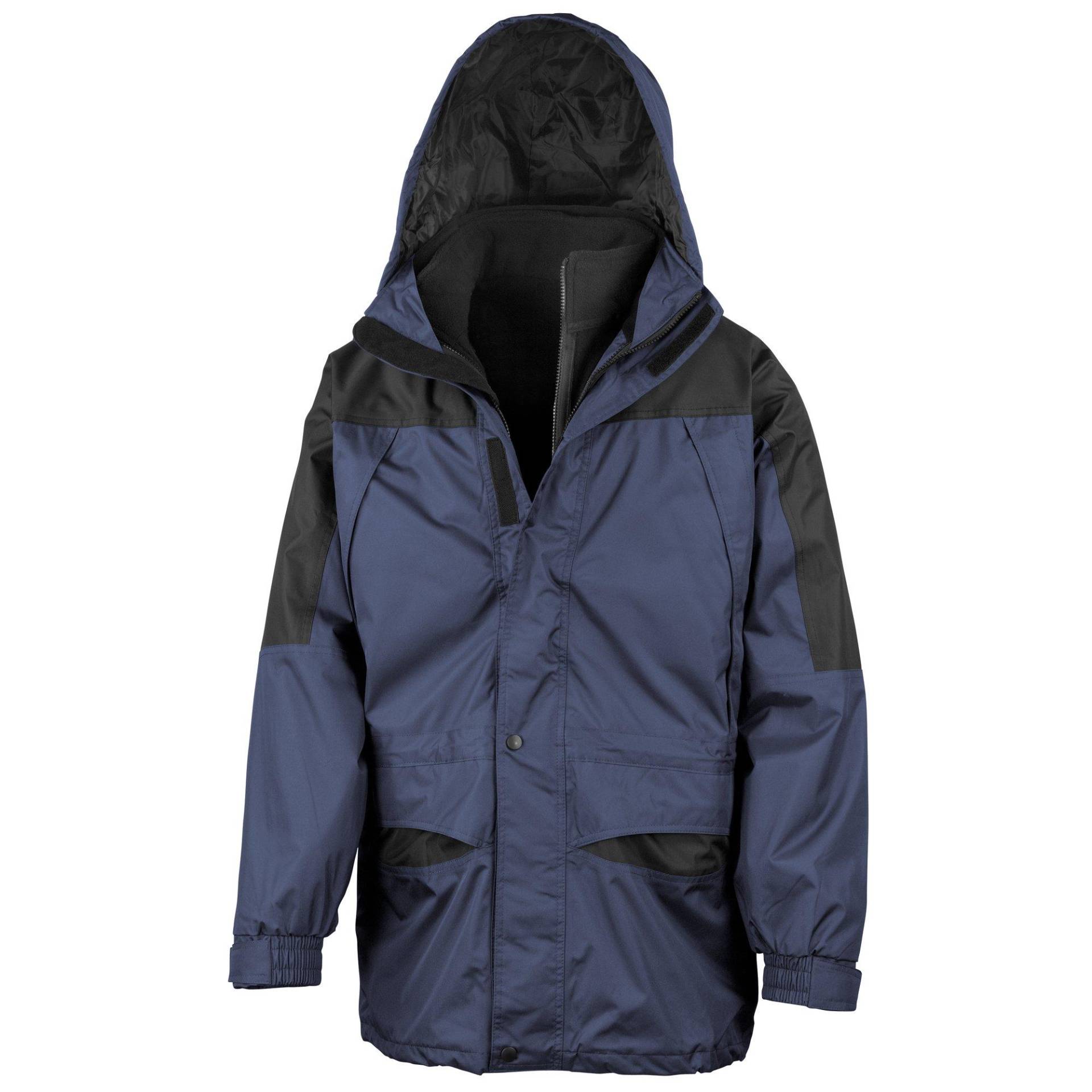 Alaska 3in1 Multifunktionsjacke, Wasserabweisend, Winddicht Herren Marine XS von Result