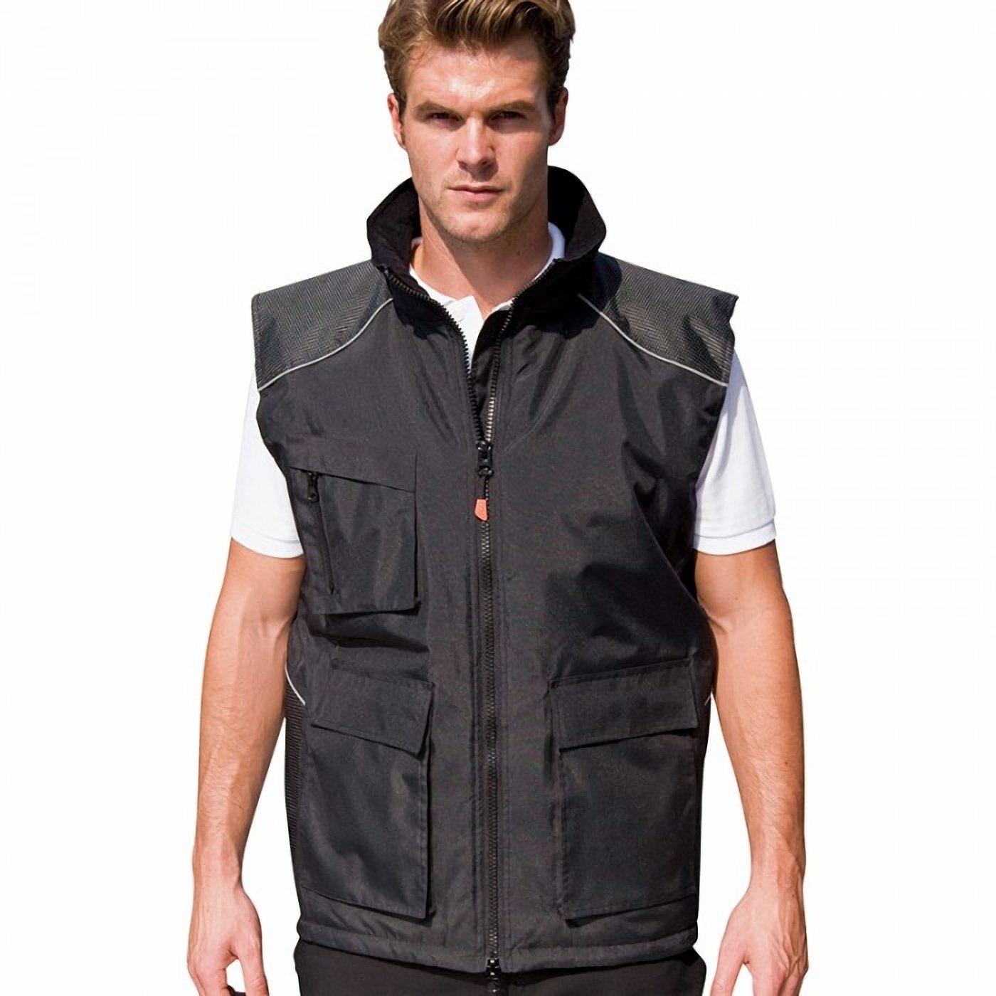 Workguard Vostex Bodywarmer Weste Herren Schwarz XXL von Result