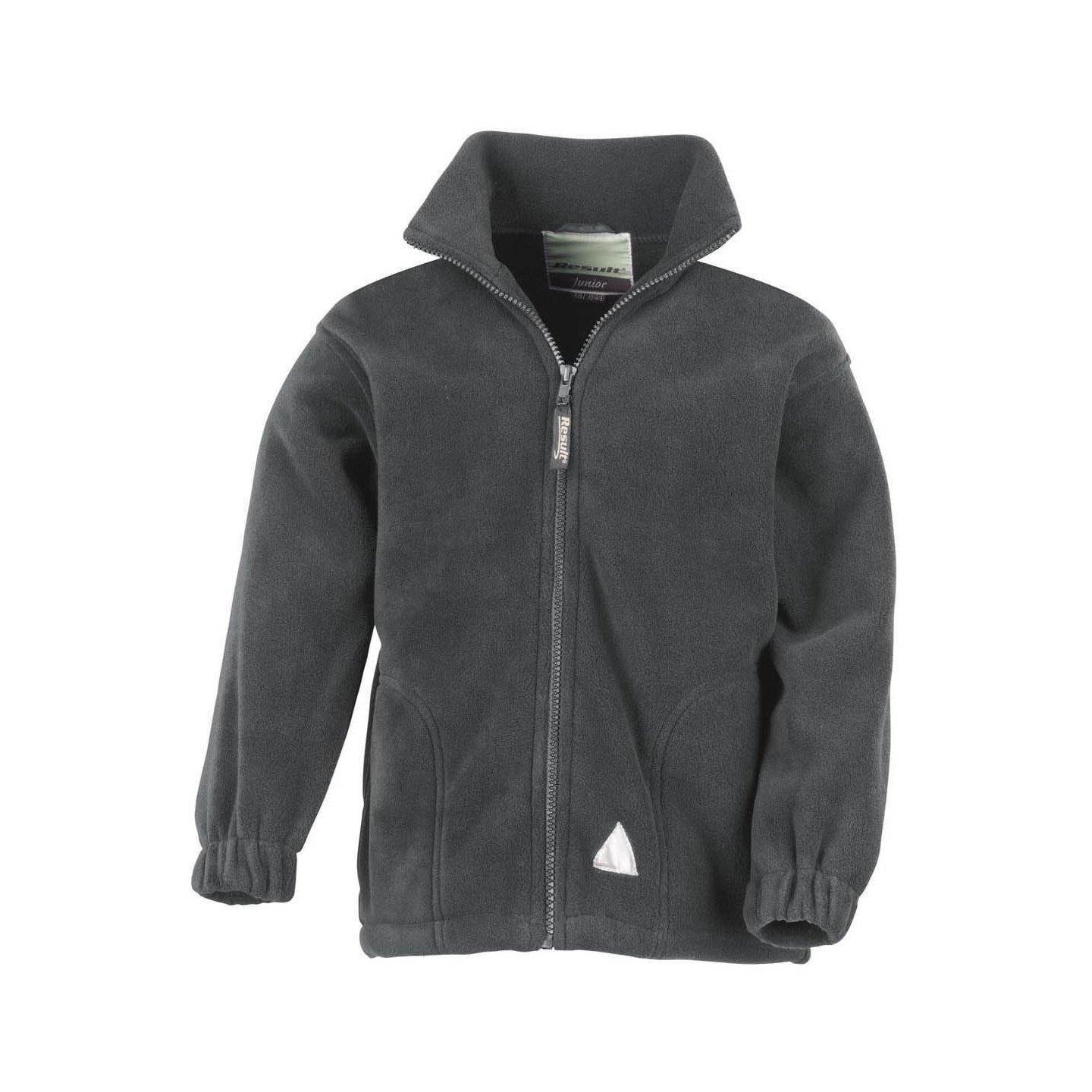 Active Fleecejacke Mit Reißverschluss Unisex Grau 3-4A von Result