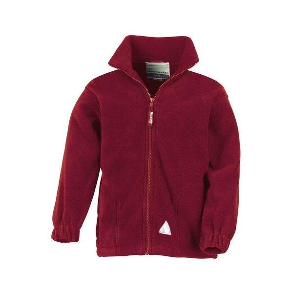 Active Fleecejacke Mit Reißverschluss Unisex Weinrot 4-6A von Result