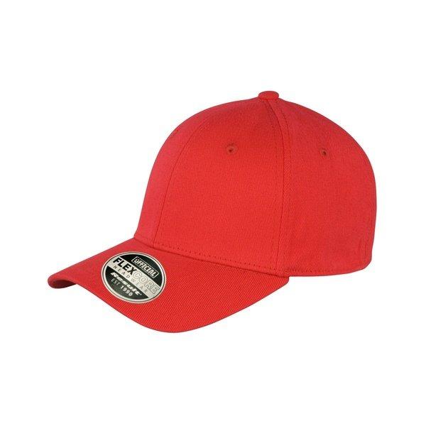 Baseballkappe Kansas Flex (2 Stückpackung) Damen Rot Bunt L/XL von Result