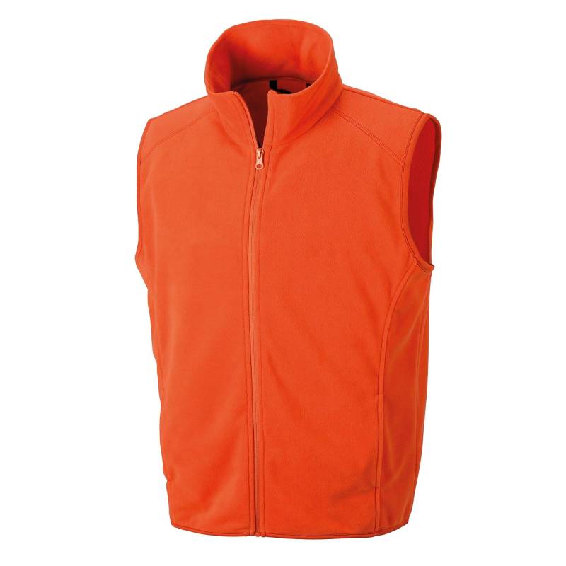 Core Mens Micro Vlies Weste Herren Orange XXL von Result