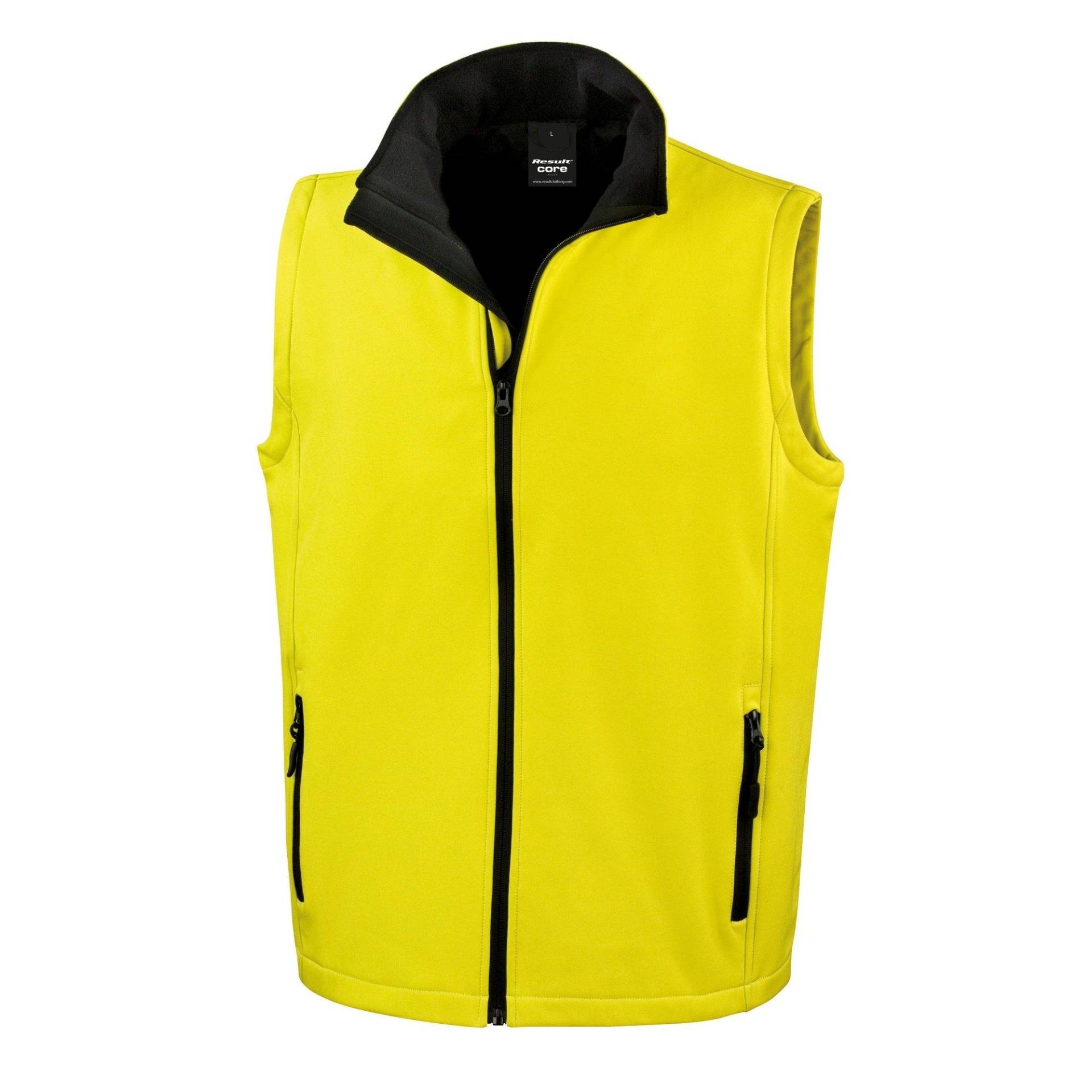 Core Softshell Bodywarmer Gilet Herren Gelb 3XL von Result