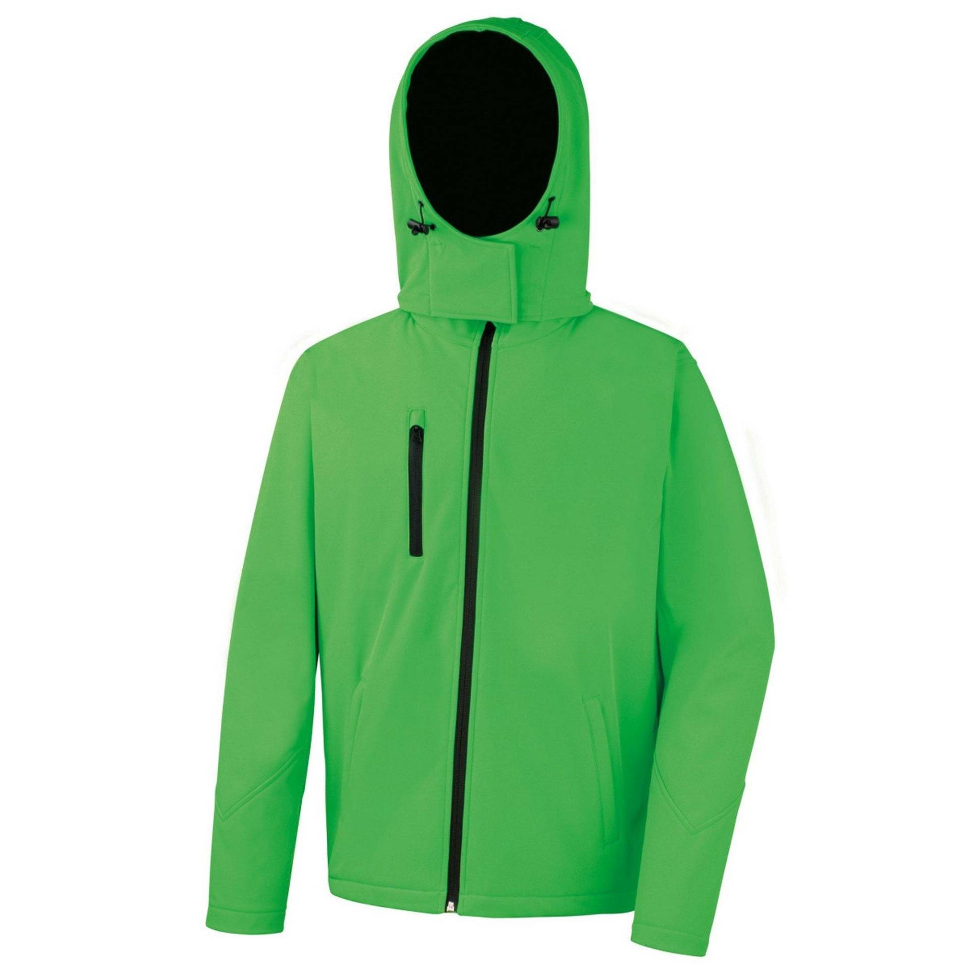 Core Softshell Jacke Lite Mit Kapuze Herren Grün 3XL von Result