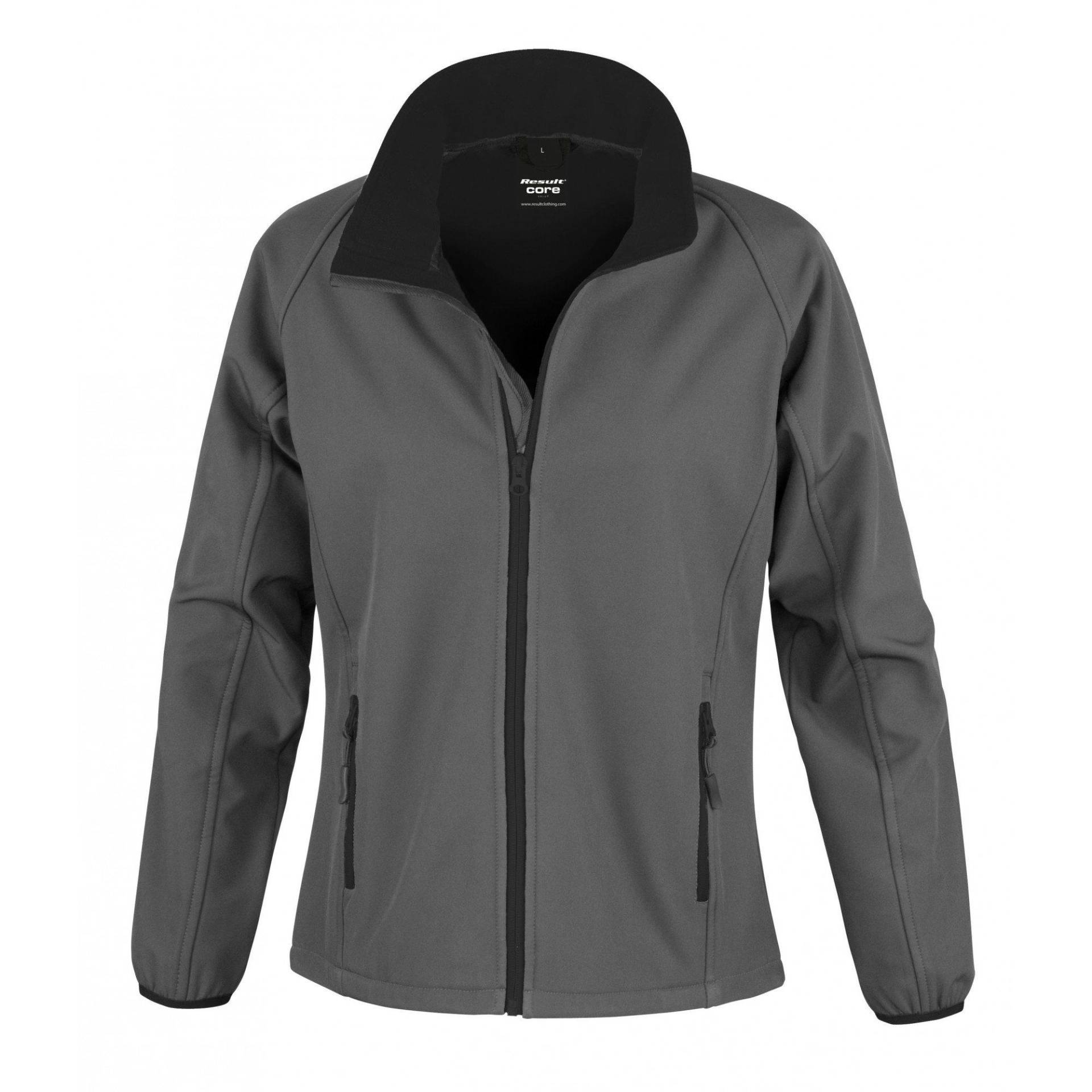 Core Softshelljacke, Bedruckbar Damen Charcoal Black S von Result