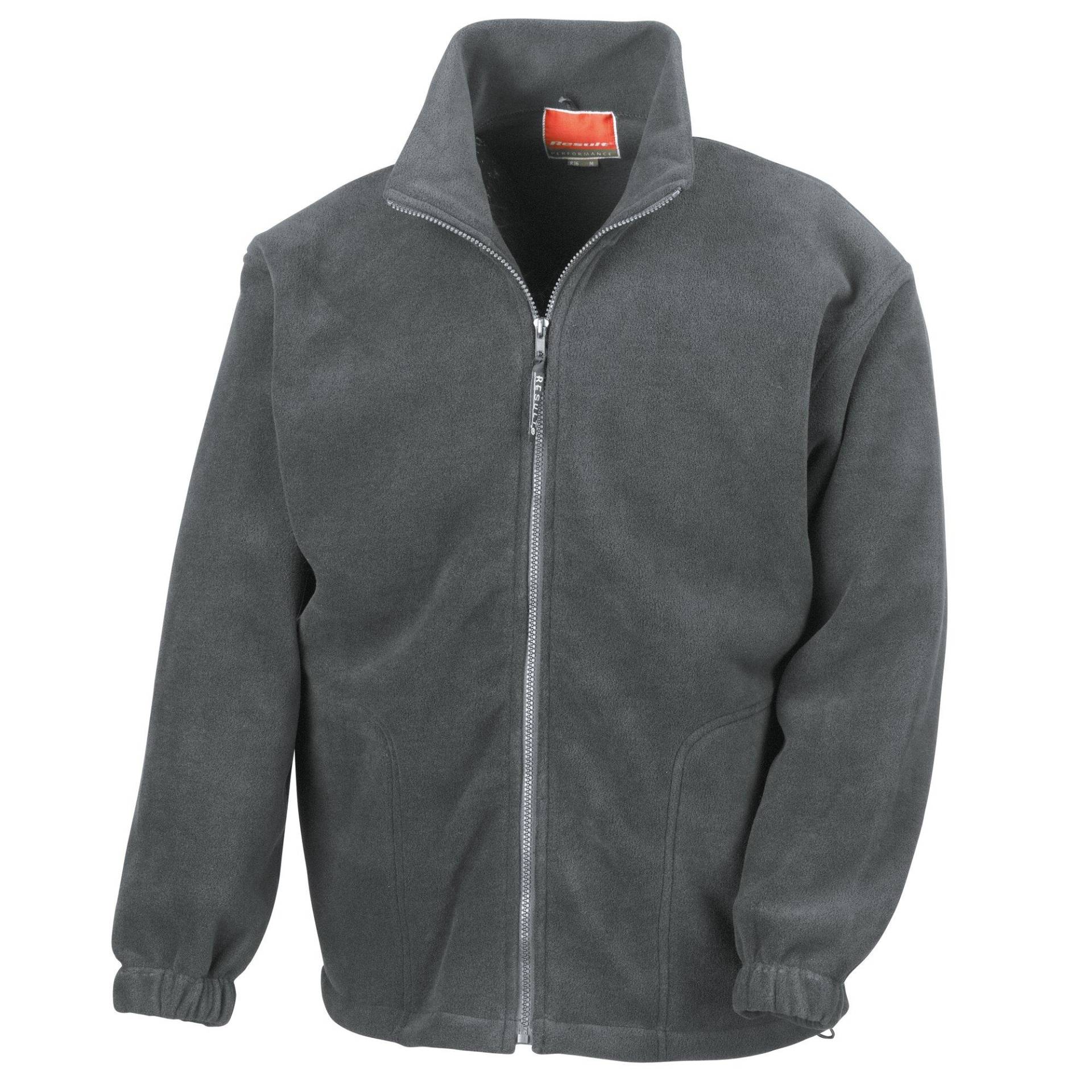 Fleecejacke, Antipilling Herren Grau S von Result