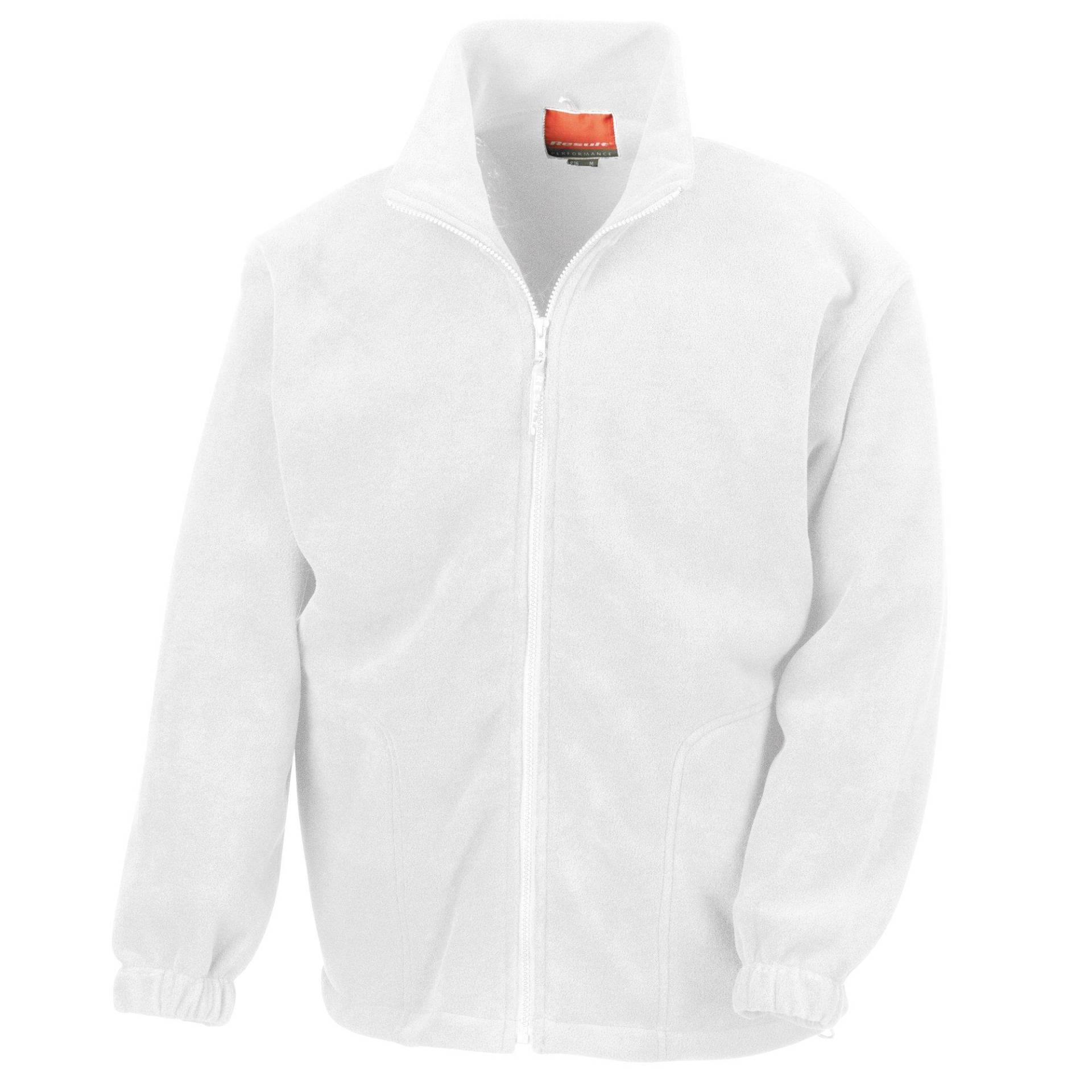 Fleecejacke, Antipilling Herren Weiss XXL von Result