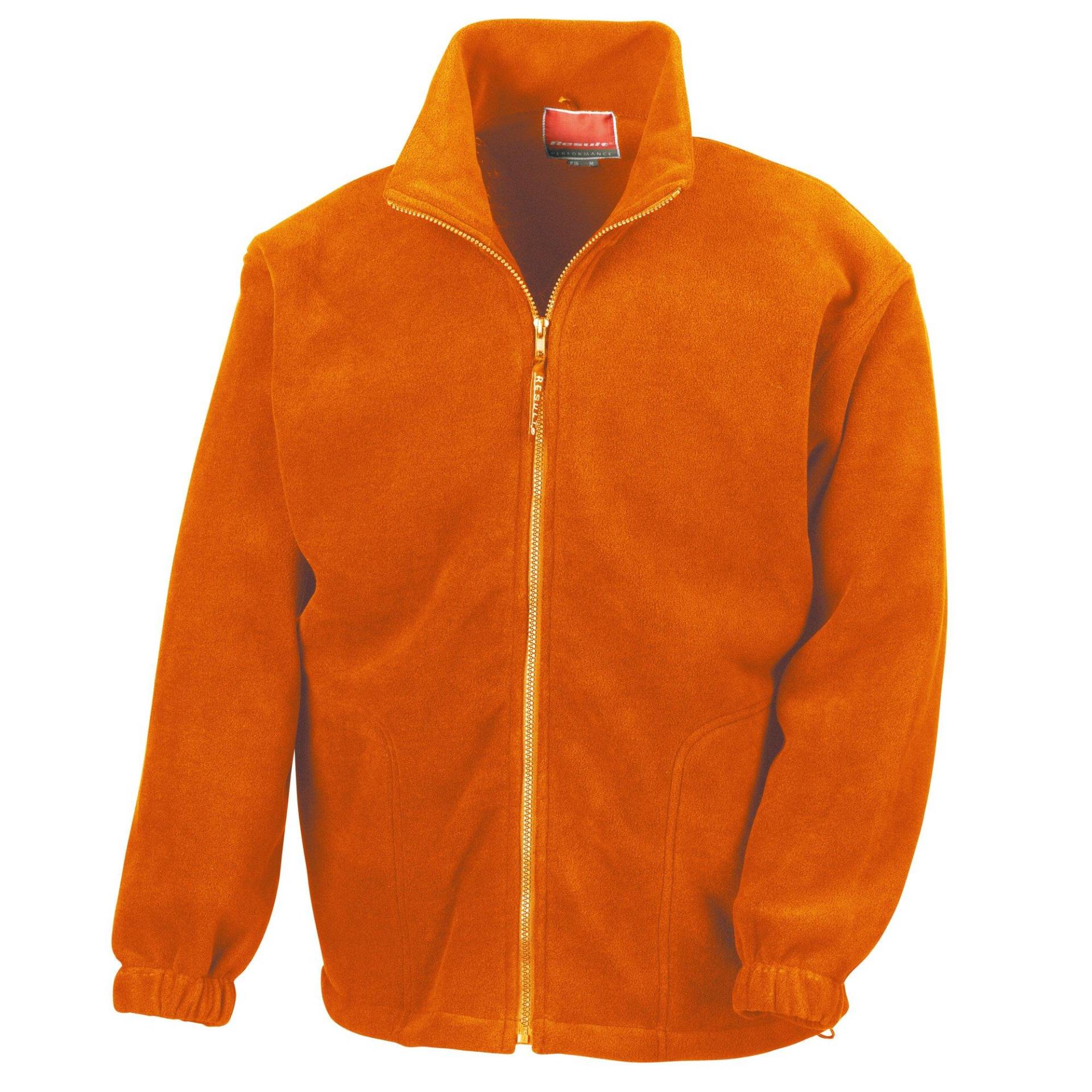 Fleecejacke, Antipilling Herren Orange XXL von Result